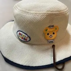 ミキハウス メッシュハット 52