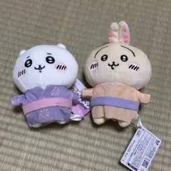 ちいかわ ぬいぐるみ2体セット 夏休み浴衣Ｖｅｒ