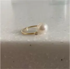 MIZUKI♡ 14Kゴールド ダイヤモンド リング Mizuki ダイヤモンド パールリング 14Kイエローゴールド 通販
