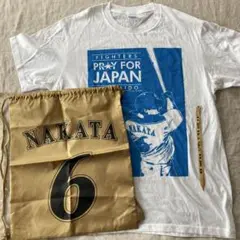 北海道日本ハムファイターズ　中田翔6 Tシャツ L ナップザック　ボンフィン