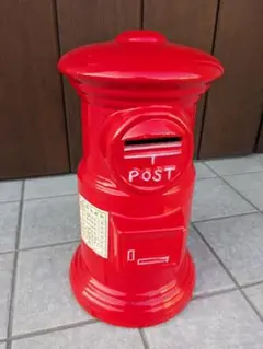 郵便ポスト 型 貯金箱 赤 昭和レトロ 日本郵便 post