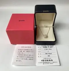 タサキ 最高級 セミラウンドパール 真珠 12粒 k18 ゴールドネックレス