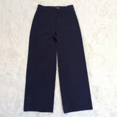 美品　セオリーリュクス　FANDORA　クロップド ワイドパンツ　ネイビー　34