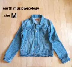 earth music&ecology　デニム　ジャケット　M　Gジャン　ブルー
