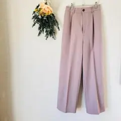 アルシーヴ ワイドパンツ フリーサイズ / センタープレス くすみピンク