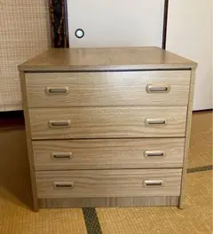 押入れ用　木製4段チェスト 引き出し