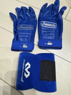 Franklin CFX バッティング用手袋 青 S マグダビとセット
