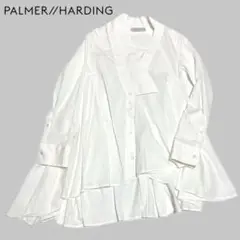 〓palmer//harding〓 アシンメトリー ストライプ 変形シャツ palmer//harding】アシンメトリー ストライプ 変形シャツ
