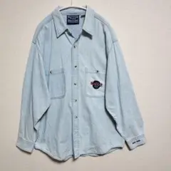 【希少！】HARD ROCK CAFE デニムシャツ 古着 2XL相当 NY