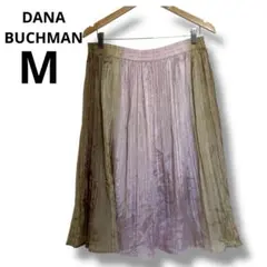 DANA BUCHMAN シルクフレアスカート M ディナバックマン　カラフル