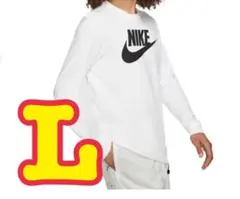 ●Lサイズ　ホワイト　NIKE 長袖シャツ