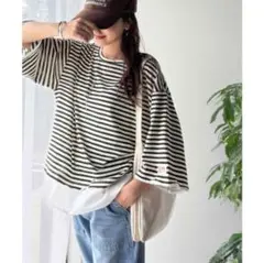 新品★クラシカルエルフ★重ね着風Ｔシャツ★ボーダー