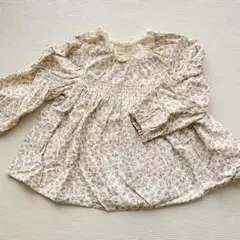 トップス 100 カットソー 花柄 綿100%