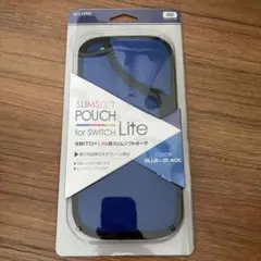 Nintendo Switch Lite スリムソフトポーチ ブルー×ブラック