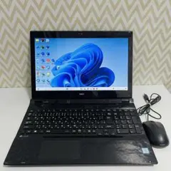T368 NECノートパソコンSSDサクサク動くWindows11オフィス付き