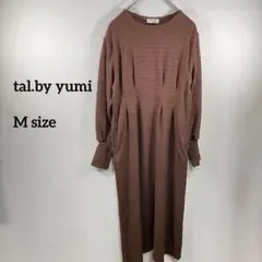 tal.by yumi! ロングリブワンピース 涼しげM a266④