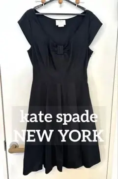 ケイトスペード kate spade ワンピース フレア 黒 ブラック サイズ4