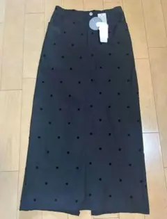 大人気♡フロッキーRIVIETTAフロッキーナロースカートドット柄