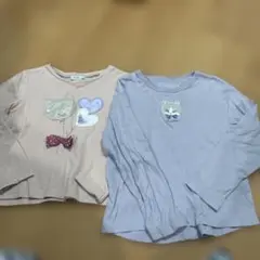 2枚おまとめ 110cm ピンク すみれ色