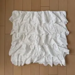 Francfranc フリルレースクッションカバー