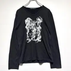 メタルシステム　 M 黒 長袖カットソー　薄手　美品