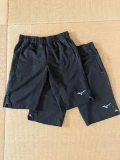 Mizuno 黒 ハーフパンツ 2枚セット