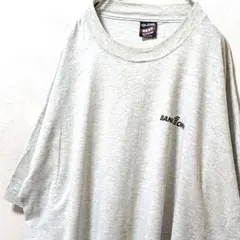 USA製フルーツオブザルーム バンクワン ロゴ Tシャツグレー灰色3XL古着