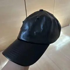 フェイクレザーキャップ