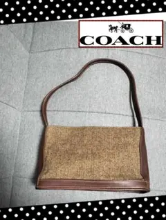 オールドコーチ COACH ハンドバッグ ショルダーバッグ ツイード 6128