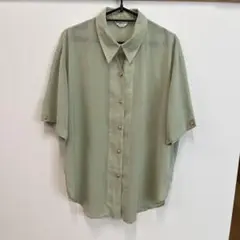 EVANCE エバンス　ブラウス　シャツ　金ボタン
