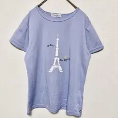 おしゃれ映え◎ ELLE SPORT Tシャツ L パープル【830】