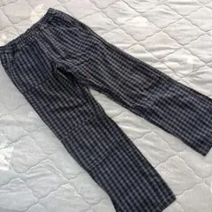 チェック柄ウエストゴムパンツ 140