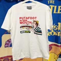 サブウェイ　Tシャツ メンズ　サンドウィッチ　コメディタッチ　イラスト