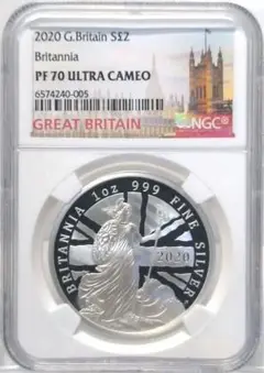 2024 パリ 都市景観 NGC PF69UC 銀貨 イギリス COA - $272.59
