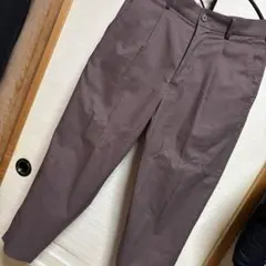 uniqlou / リラックスフィットテーパードパンツ / DARK BROWN