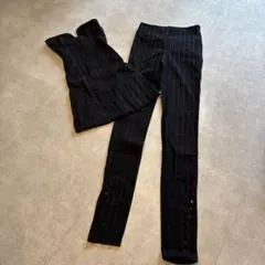ZARAブラックピンストライプセットアップ