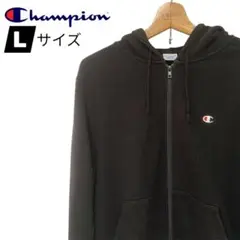 チャンピオン Champion ロゴ入ジップアップパーカー ブラック サイズ L