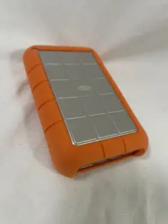 LaCie 外付けハードディスク 2TB オレンジ　ケースZEROSHOCK付き