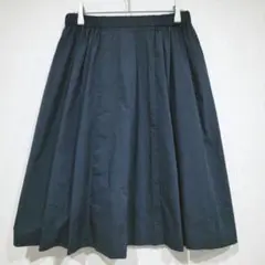 アンタイトル　膝丈フレアスカート　３　L相当　ウエストゴム　日本製　シンプル