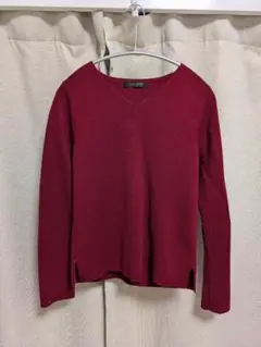 closet story 赤 Vネックニット