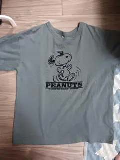 GLOBAL WORK PEANUTS スヌーピー Tシャツ ダークグレー L