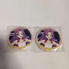 アイカツ　神崎美月　缶バッジ　2点セット　チーズソフトクッキー　イオン