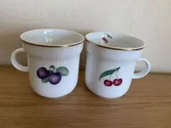 リチャードジノリ ボンジョルノプルーンとチェリーマグカップ