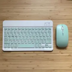 新品未使用　Bluetooth キーボード＋マウス　ミントグリーン　ワイヤレス