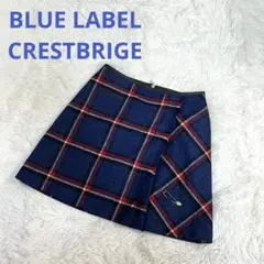 美品❤️BLUE LABEL CRESTBRIGE ウール チェック スカート