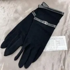 Dior ディオール 手袋 アームカバー カシミヤ CDロゴ ブラック★233
