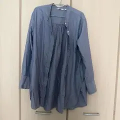 UNIQLO ストライプ 長袖シャツ Lサイズ