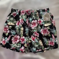 ハイビスカス柄ショートパンツ　ルームウェア5L