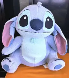 ディズニー　FukuFukuもこふわジャンボぬいぐるみ　スティッチ ラウンドワン