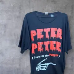 【古着】PETER PETER Tシャツ 黒　海外　2XL